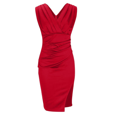 Crystal - Elegante abito casual con scollo a V