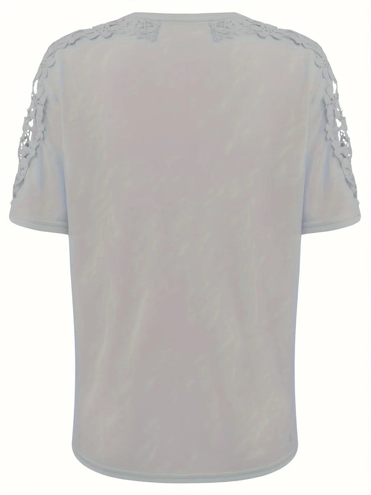 Ancuta - Elegante Maglietta Estiva a Maniche Corte Con Pizzo