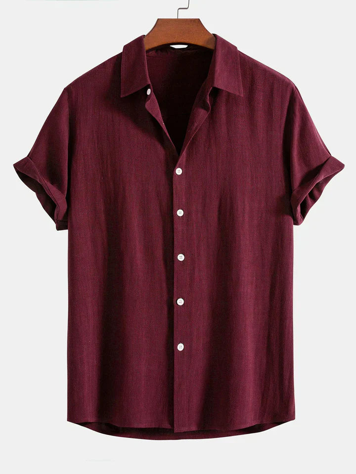 Booker - Camicia In Misto Lino Con Pantaloni Dritti