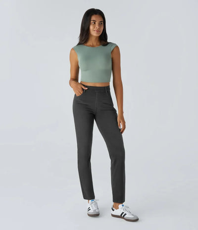 Lotte | Pantaloni elasticizzati e confortevoli a vita alta