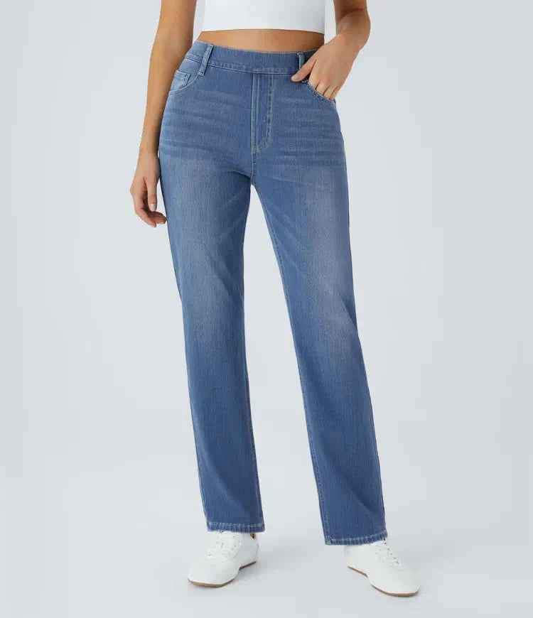 Lotte | Pantaloni elasticizzati e confortevoli a vita alta
