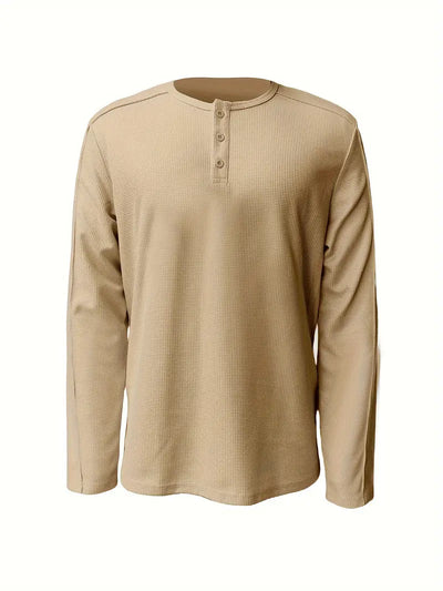 Pablo - Camicia Informale Lavorato a Maglia a Maniche Lunghe