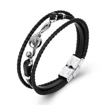 Nebil - Bracciale Unico fatto a mano in Pelle di Alta Qualità