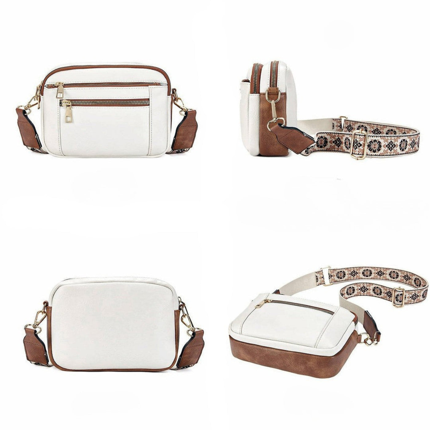 Sharena - Borsa a Tracolla Con Cinturino Floreale