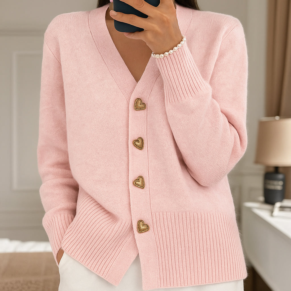 Alira | Cardigan Tricot Donna con Bottoni | Conforto Leggero