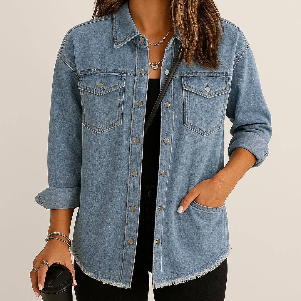Sofia | Giacca di Jeans Classica da Donna | Versatile e senza tempo