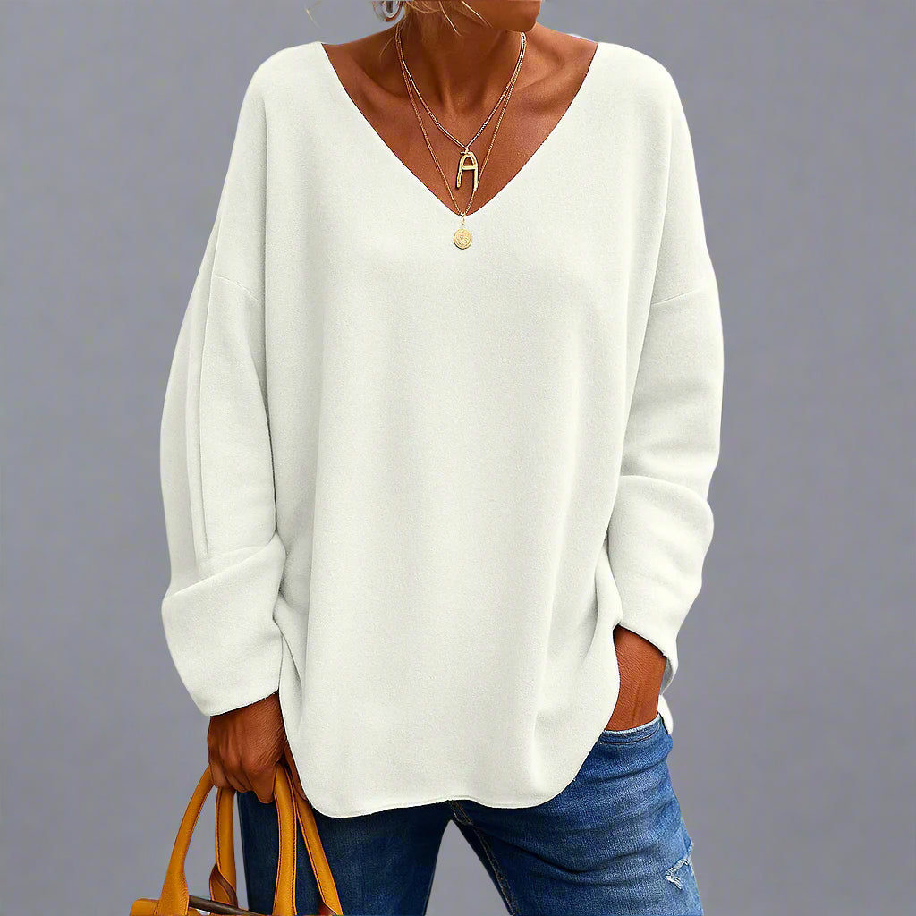 Harper | Top Rilassato con Scollo a V da Donna | Comfort Senza Tempo