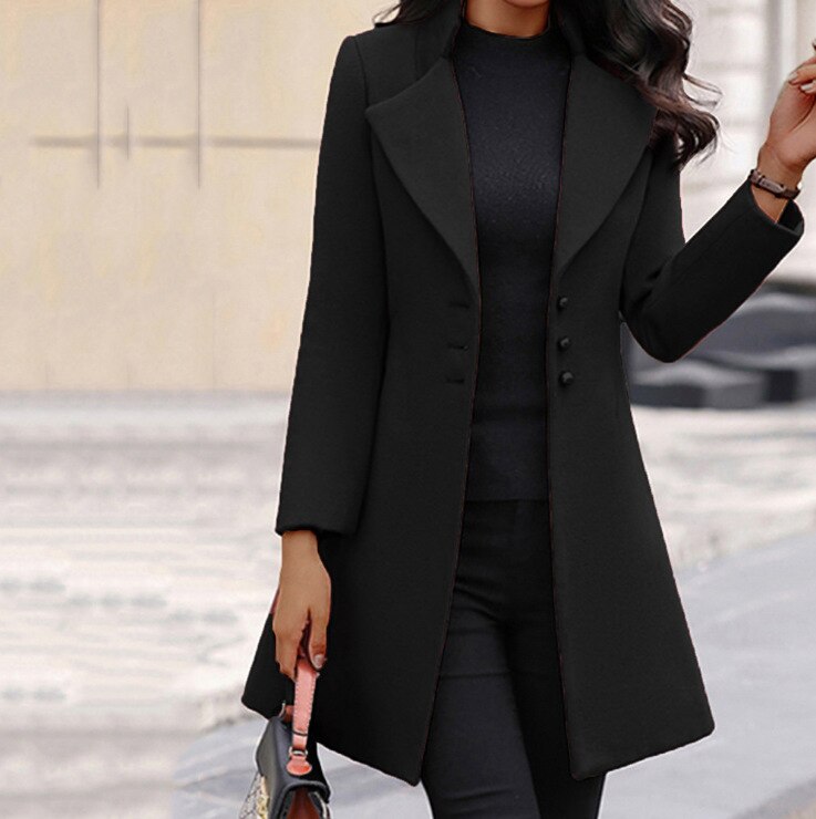 Inseguimento | Cappotto Abbottonato da Donna | Sofisticato e Moderno