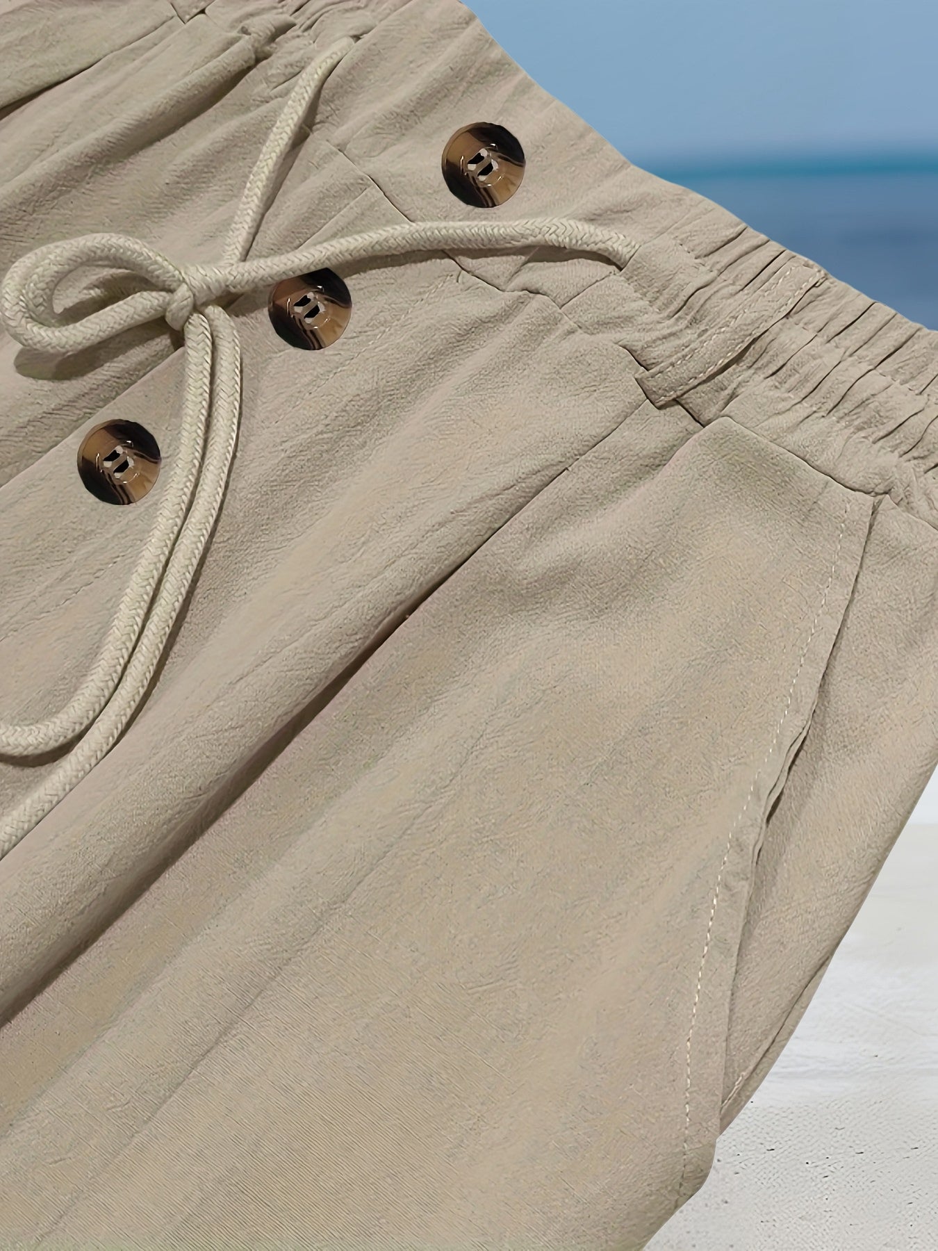 Aznar - Casual Lino Elastico Pantaloni