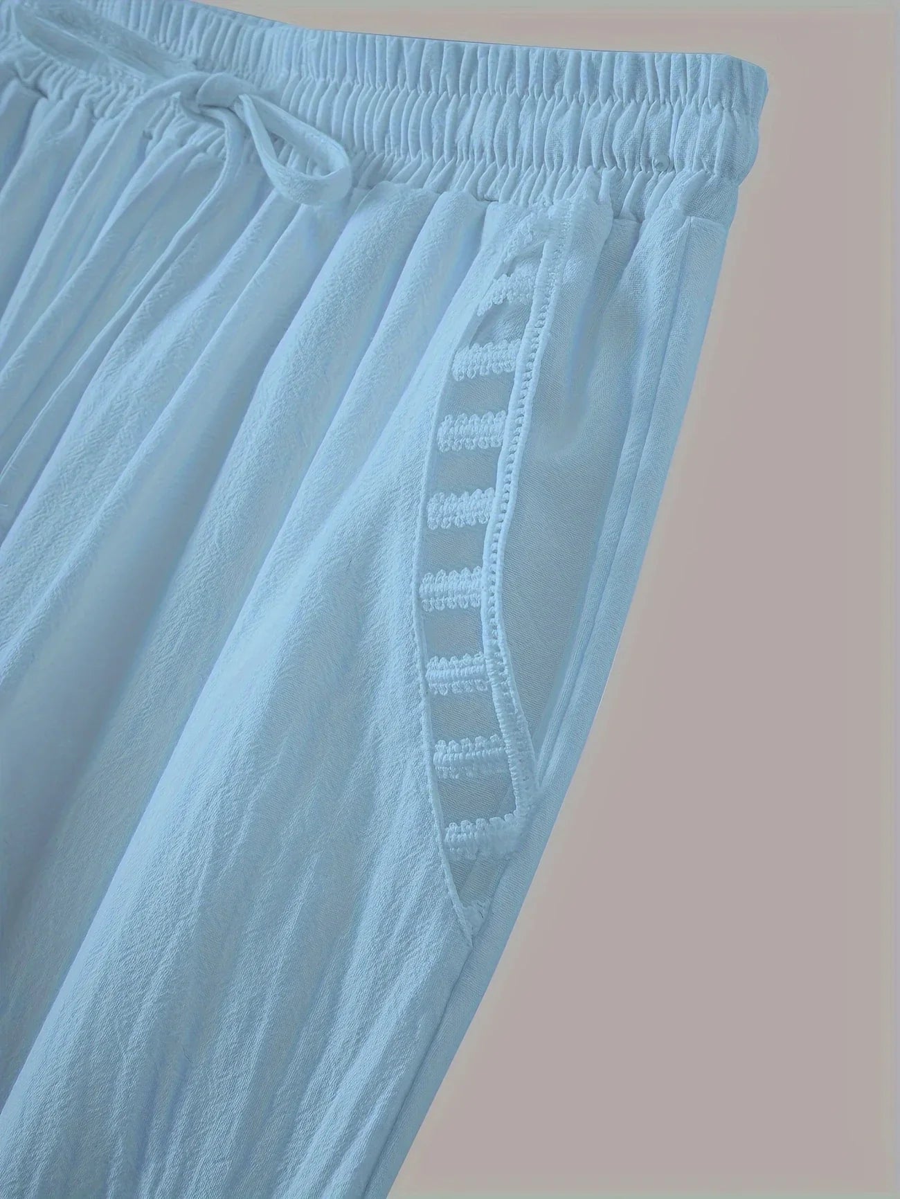 Tracey - Contrasto Trim Cropped Pantaloni
