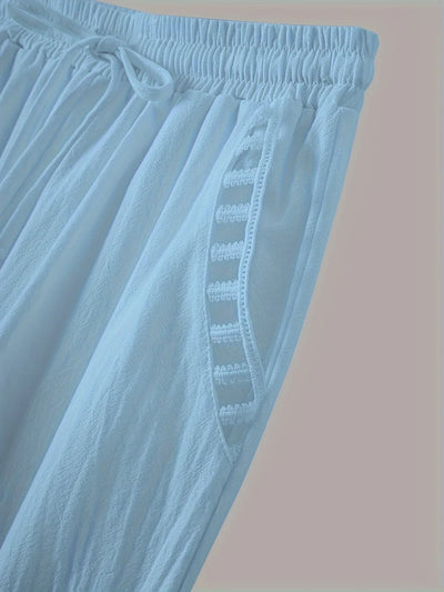 Tracey - Contrasto Trim Cropped Pantaloni