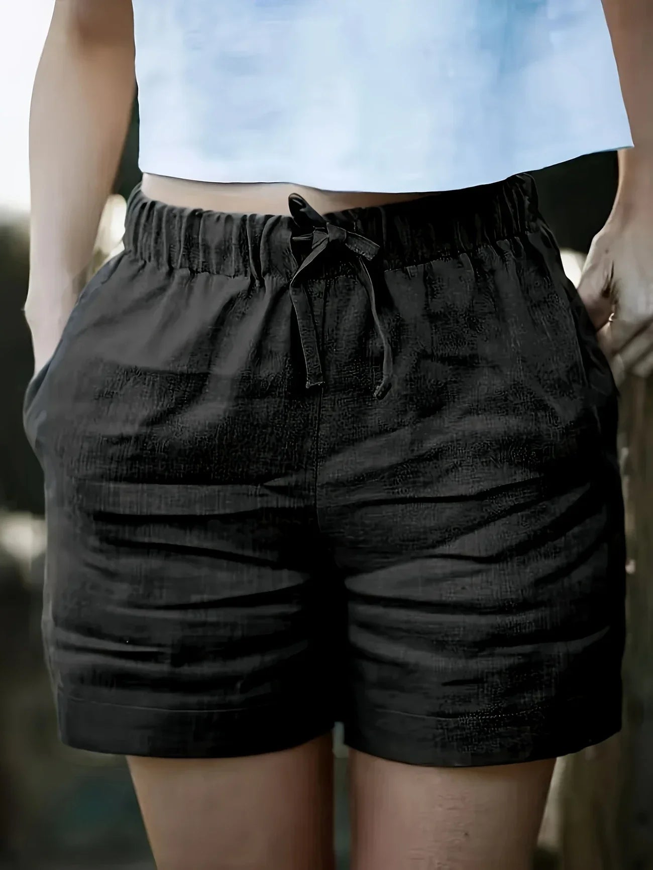 Niamh - Pantaloncini Estivi Casual Con Tasca
