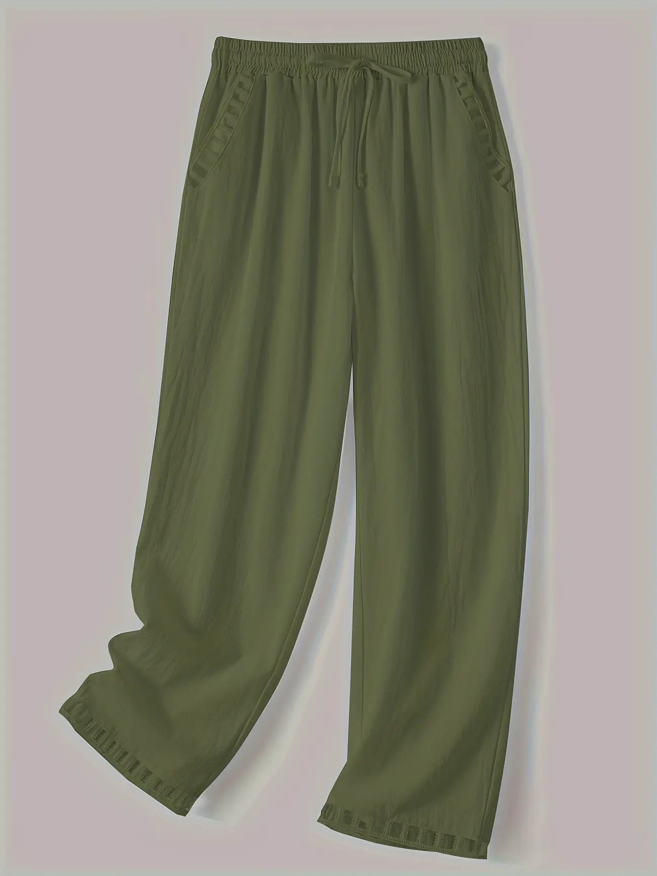 Tracey - Contrasto Trim Cropped Pantaloni