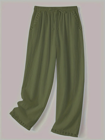 Tracey - Contrasto Trim Cropped Pantaloni
