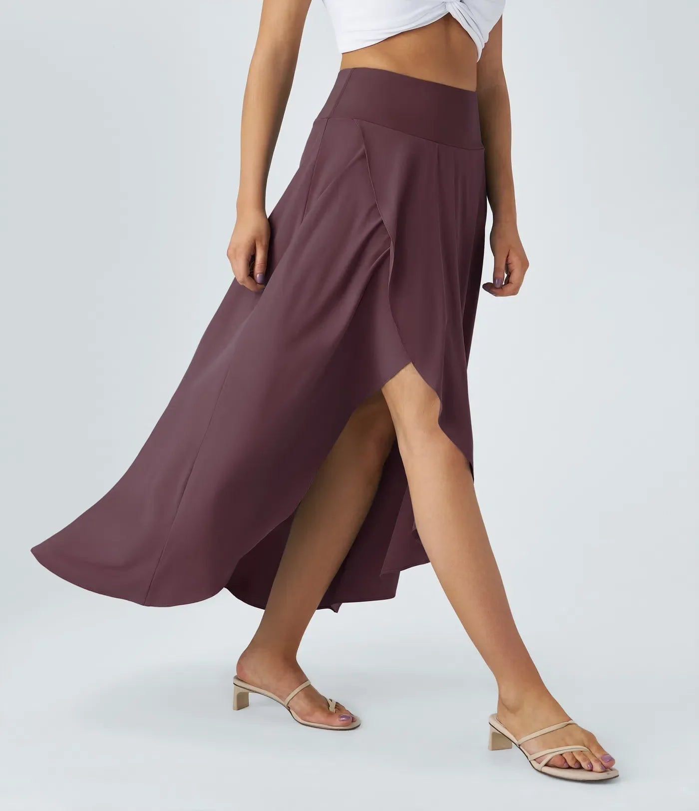 Arvenza™ | Gonna Maxi Con Spacco e Confortevole