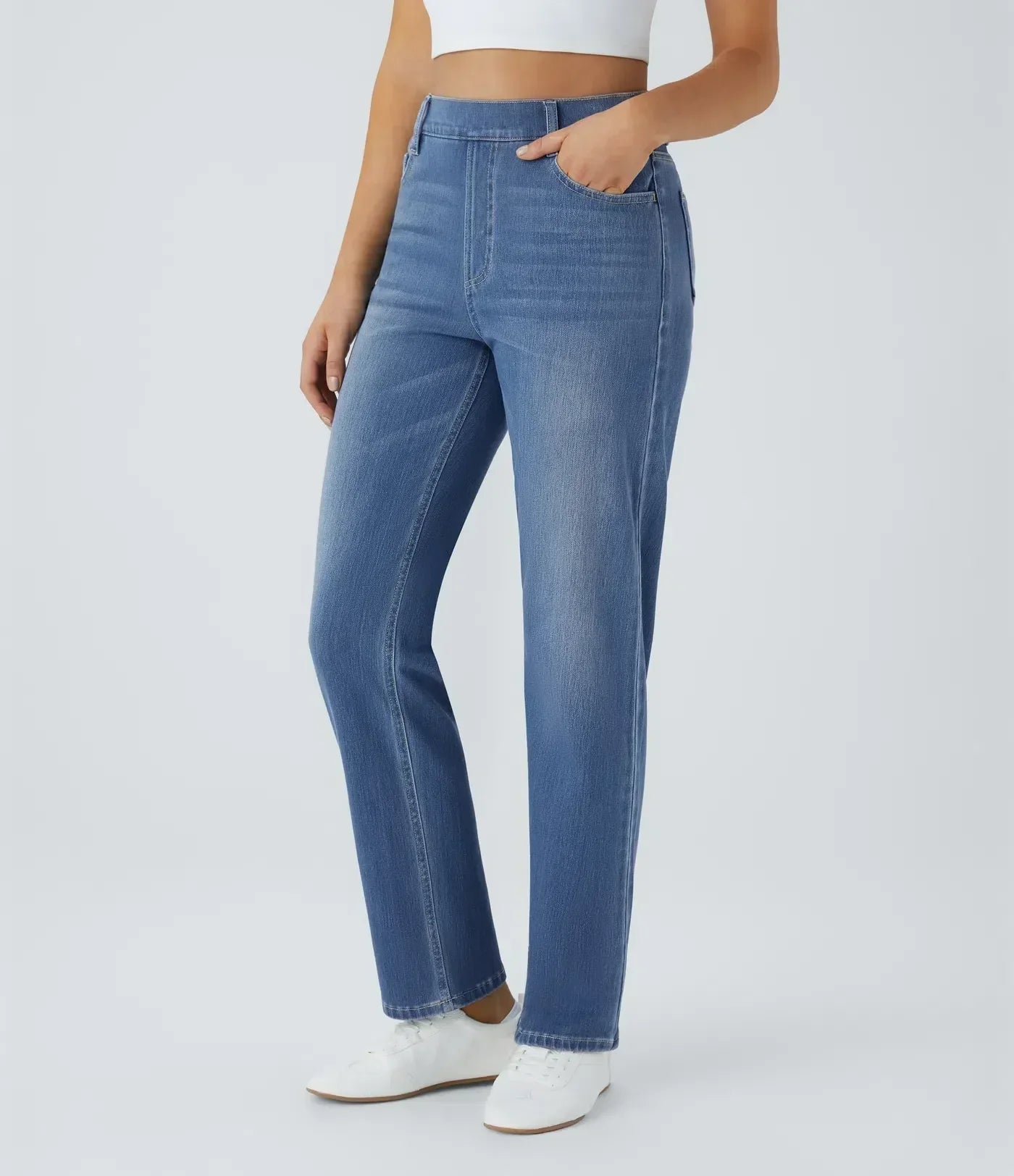 Lotte | Pantaloni elasticizzati e confortevoli a vita alta