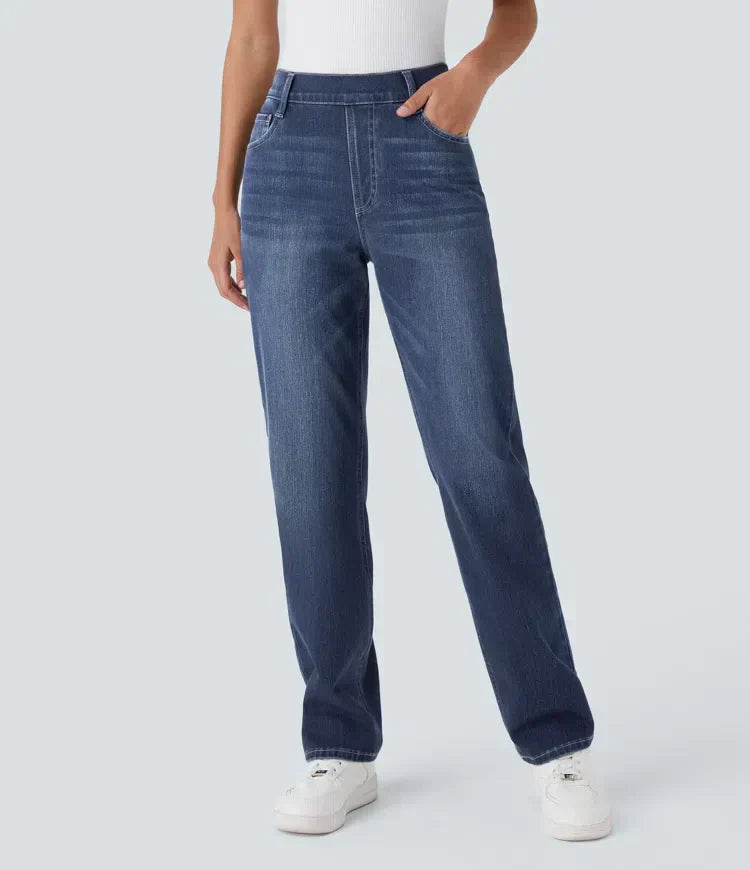 Lotte | Pantaloni elasticizzati e confortevoli a vita alta