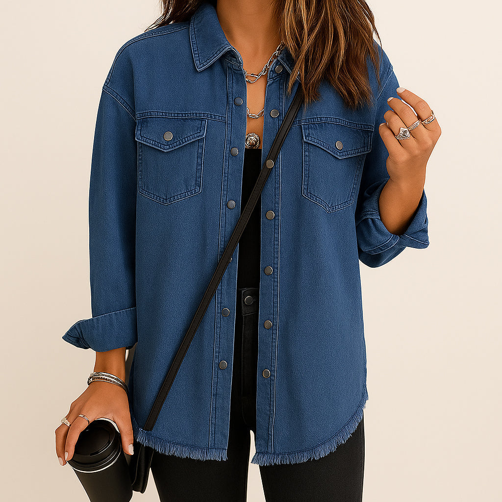 Sofia | Giacca di Jeans Classica da Donna | Versatile e senza tempo
