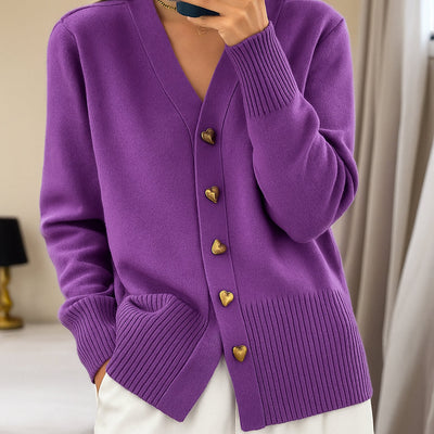 Alira | Cardigan Tricot Donna con Bottoni | Conforto Leggero