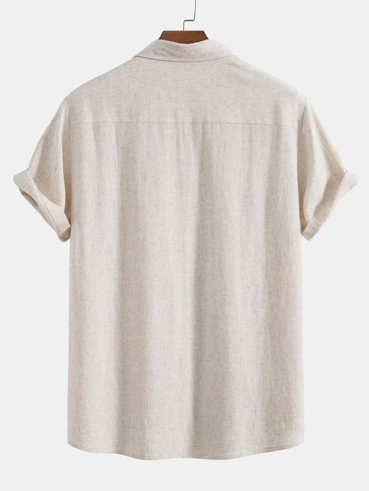 Booker - Camicia In Misto Lino Con Pantaloni Dritti