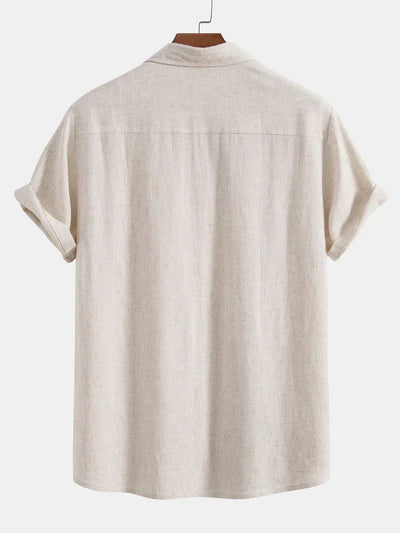 Booker - Camicia In Misto Lino Con Pantaloni Dritti