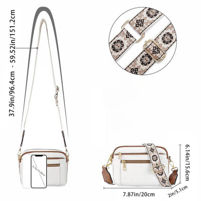 Sharena - Borsa a Tracolla Con Cinturino Floreale