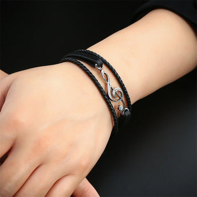 Nebil - Bracciale Unico fatto a mano in Pelle di Alta Qualità