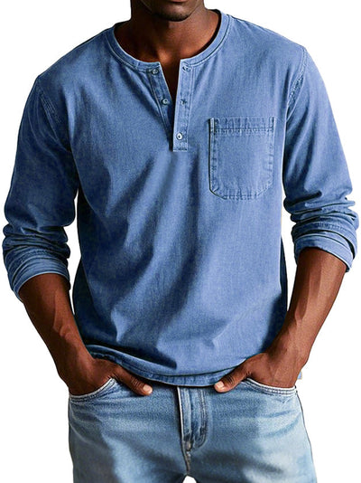 Neil - Camicia Vintage A Maniche Lunghe