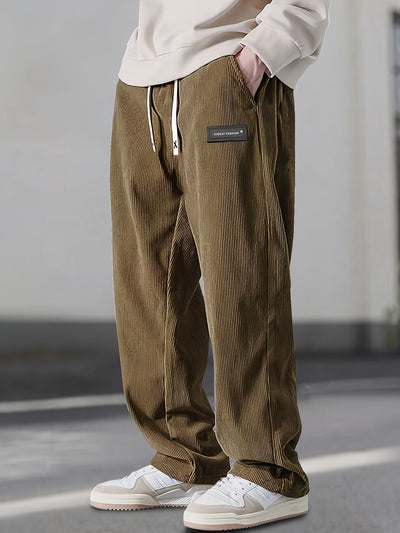 Asher - Pantaloni Gamba Dritta Con Coulisse Vita