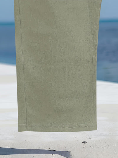 Aznar - Casual Lino Elastico Pantaloni