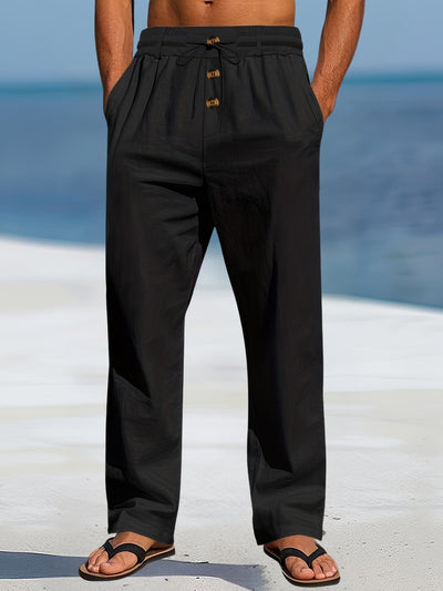 Aznar - Casual Lino Elastico Pantaloni