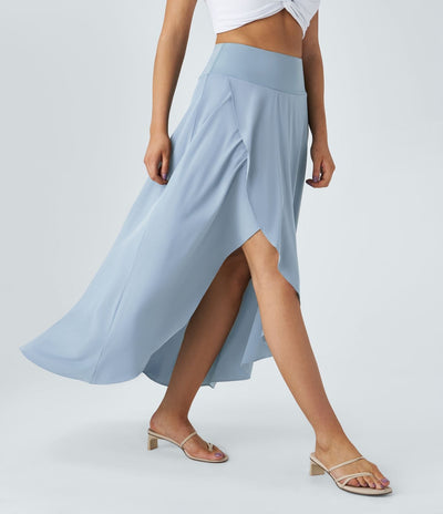 Arvenza™ | Gonna Maxi Con Spacco e Confortevole