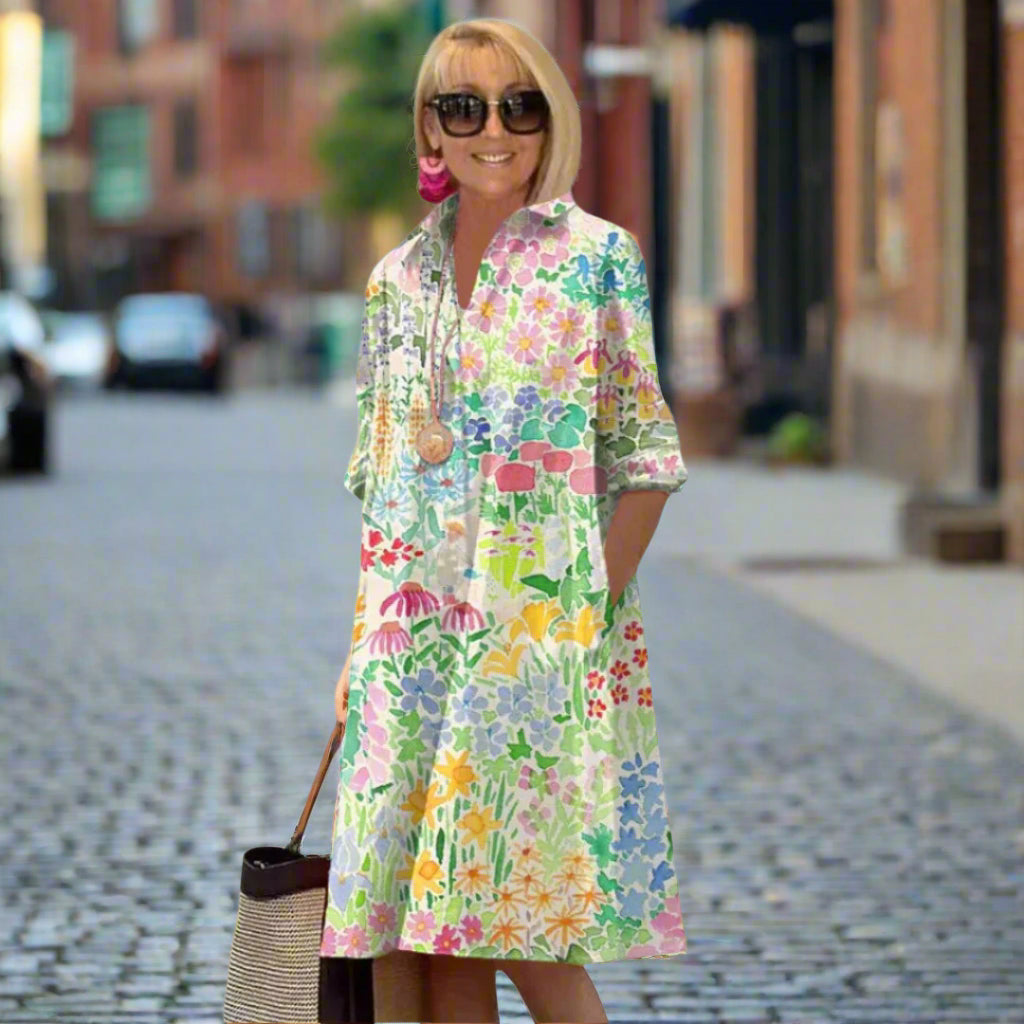 Vireya - Abito floreale elegante e casual
