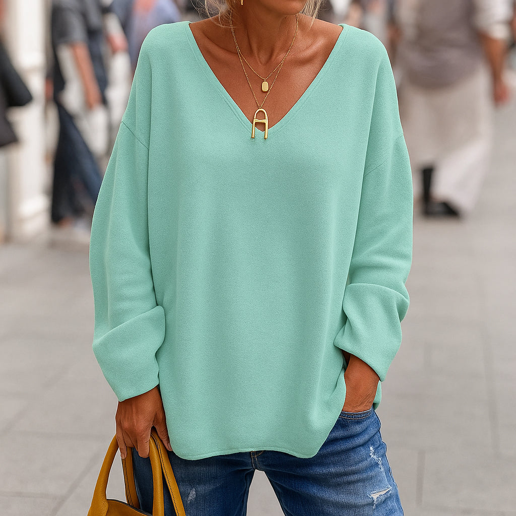 Harper | Top Rilassato con Scollo a V da Donna | Comfort Senza Tempo