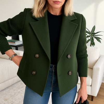 Rubino | Blazer Strutturato da Donna | Maniche a Maglia