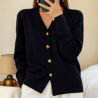 Alira | Cardigan Tricot Donna con Bottoni | Conforto Leggero