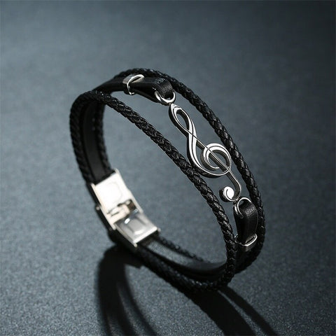 Nebil - Bracciale Unico fatto a mano in Pelle di Alta Qualità