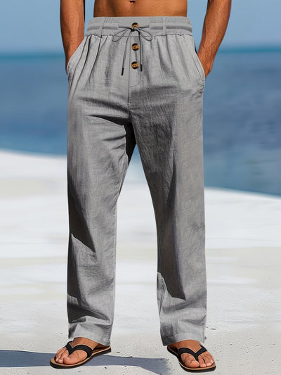 Aznar - Casual Lino Elastico Pantaloni