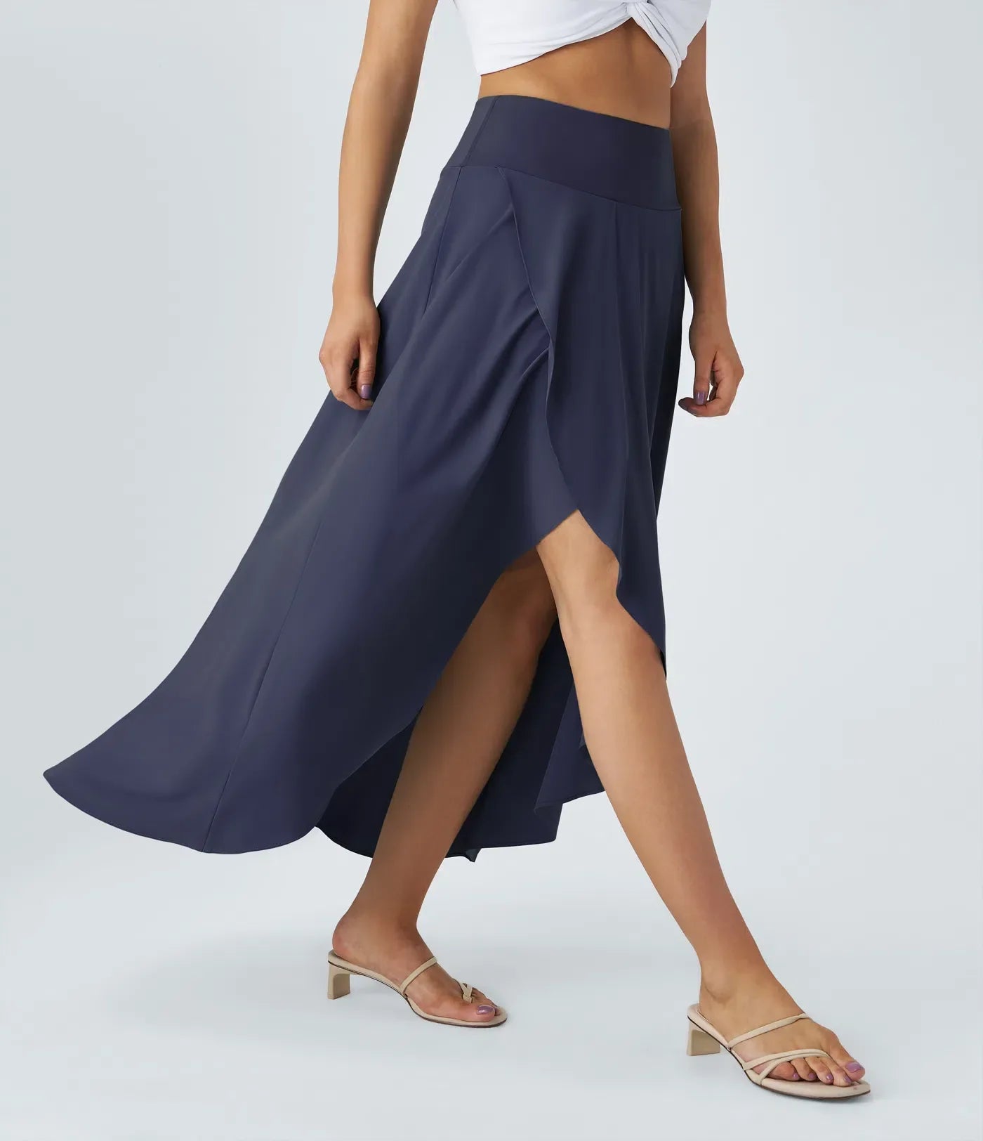 Arvenza™ | Gonna Maxi Con Spacco e Confortevole