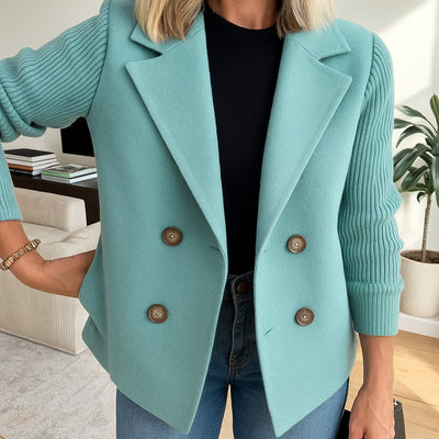Rubino | Blazer Strutturato da Donna | Maniche a Maglia