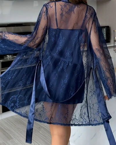 SABRIN™ | ELEGANTE SET NOTTE IN RASO SETOSO