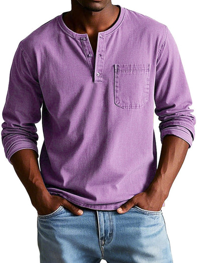 Neil - Camicia Vintage A Maniche Lunghe
