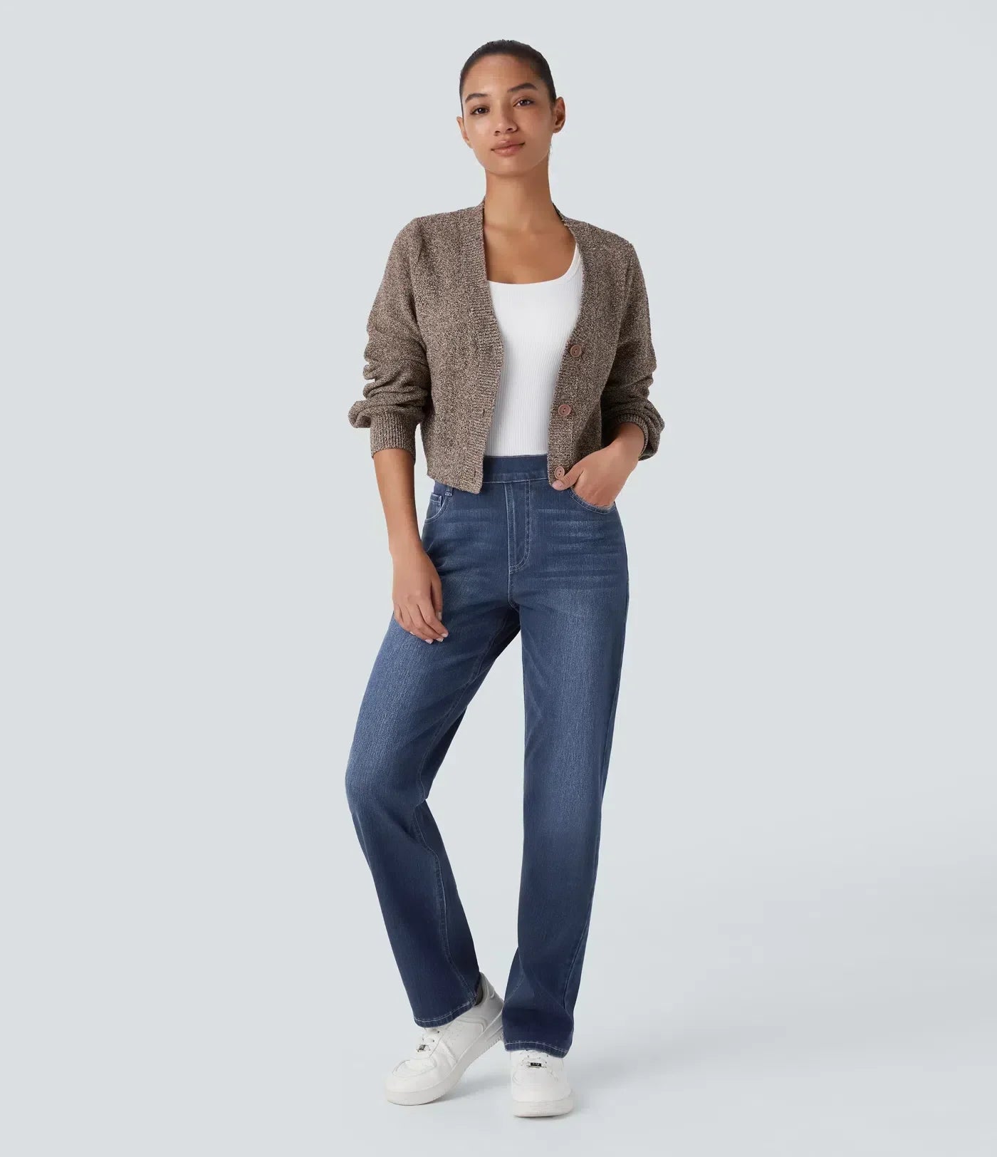 Lotte | Pantaloni elasticizzati e confortevoli a vita alta