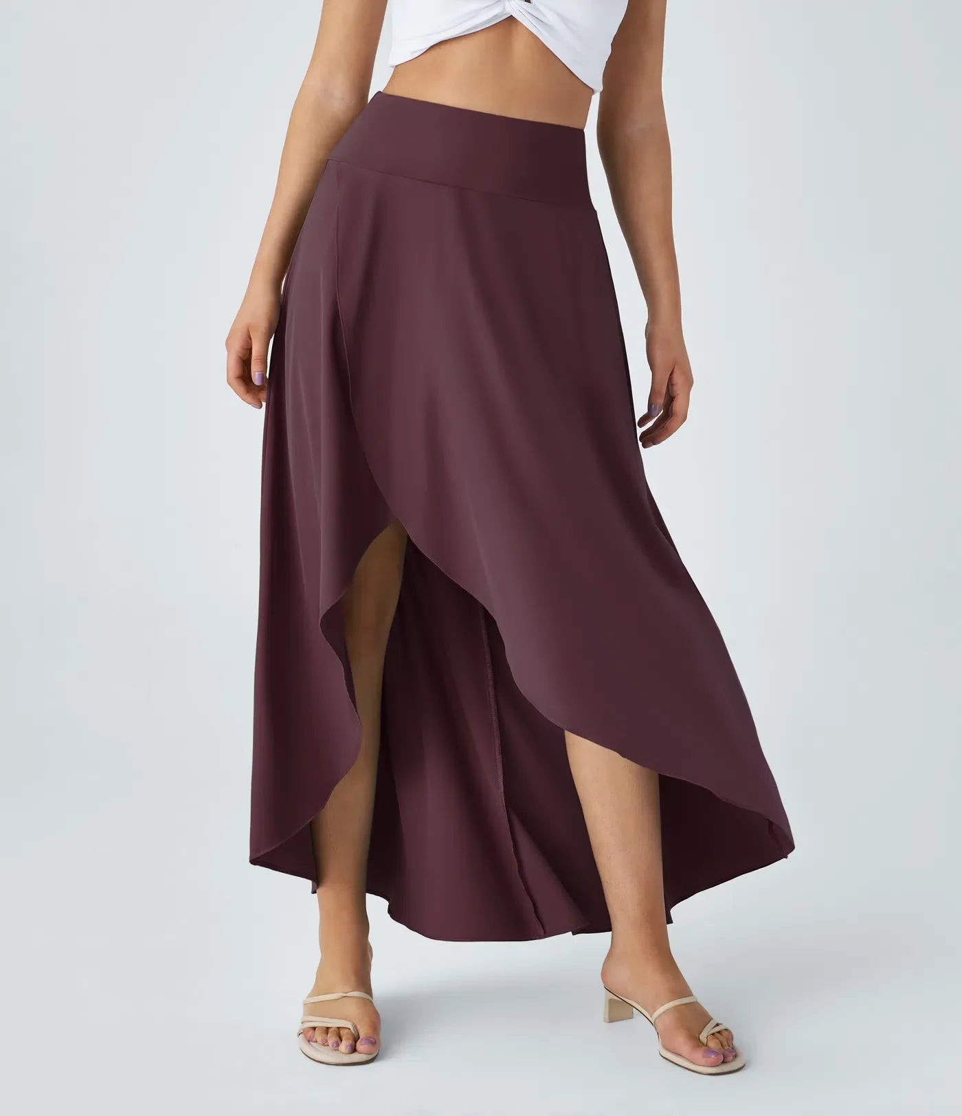 Arvenza™ | Gonna Maxi Con Spacco e Confortevole