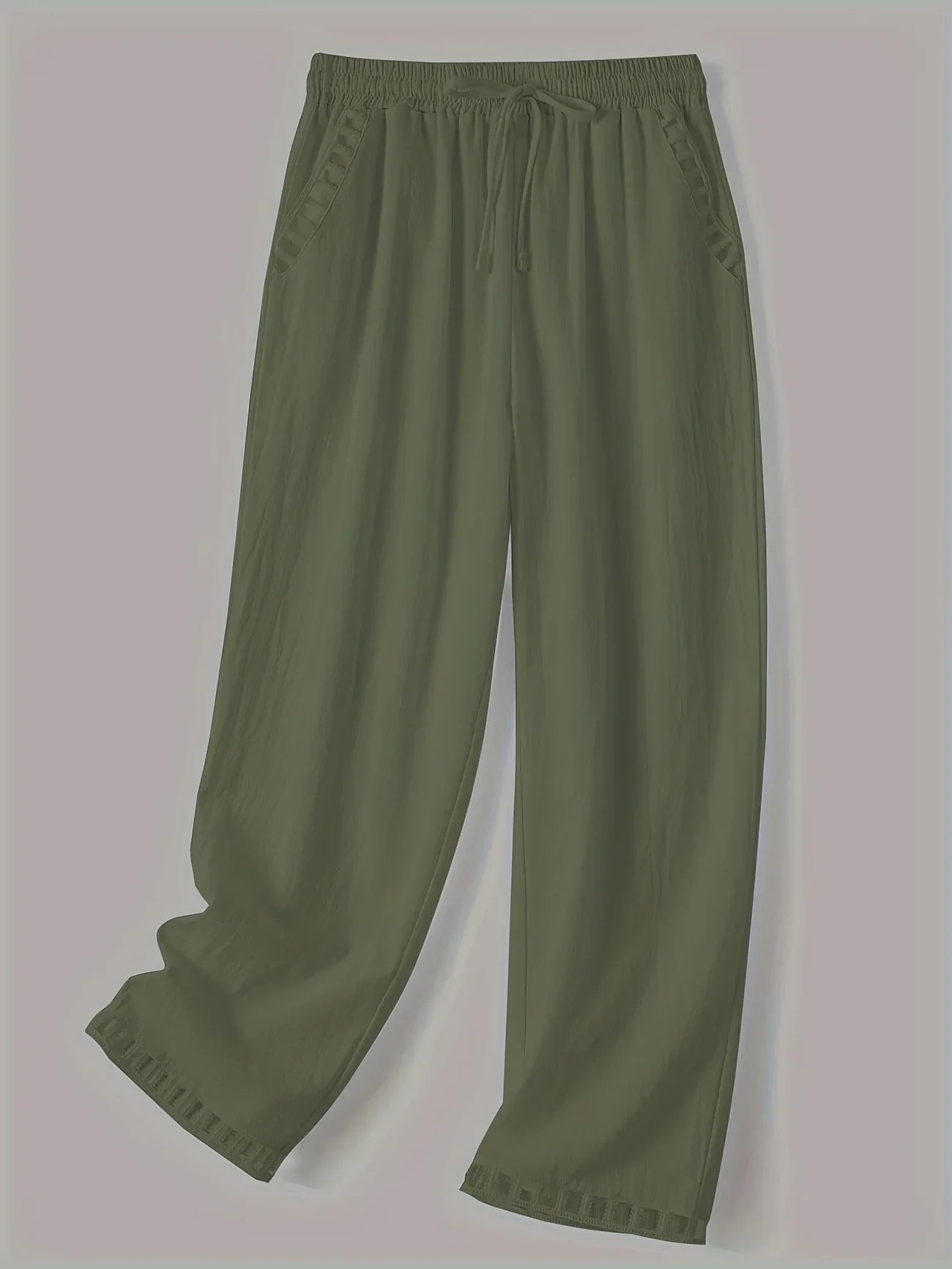 Tracey - Contrasto Trim Cropped Pantaloni