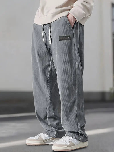 Asher - Pantaloni Gamba Dritta Con Coulisse Vita