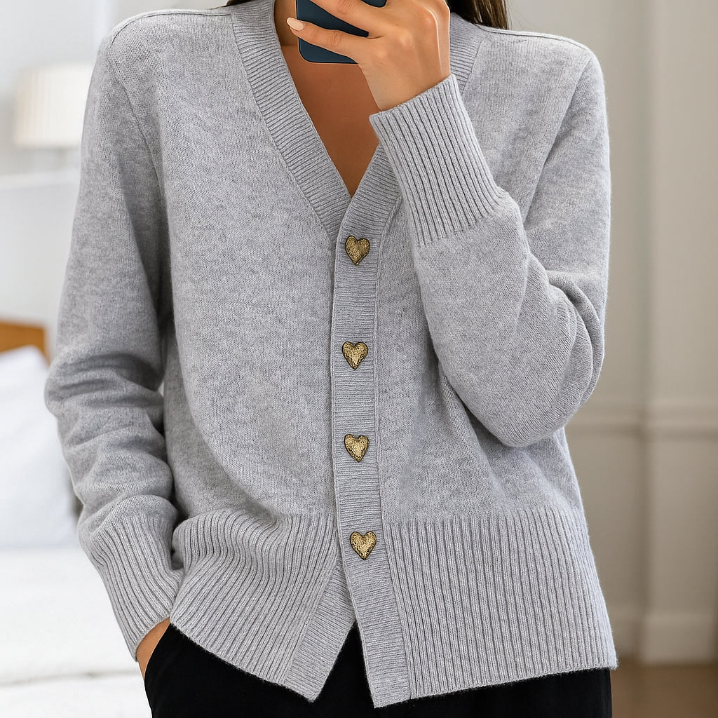Alira | Cardigan Tricot Donna con Bottoni | Conforto Leggero
