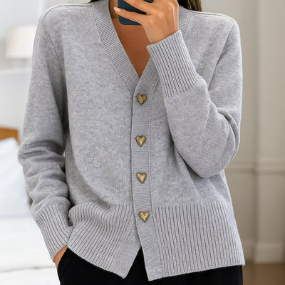 Alira | Cardigan Tricot Donna con Bottoni | Conforto Leggero
