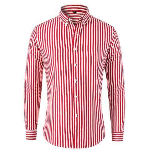 Mormon - Camicia Casual A Righe Con Bottoni