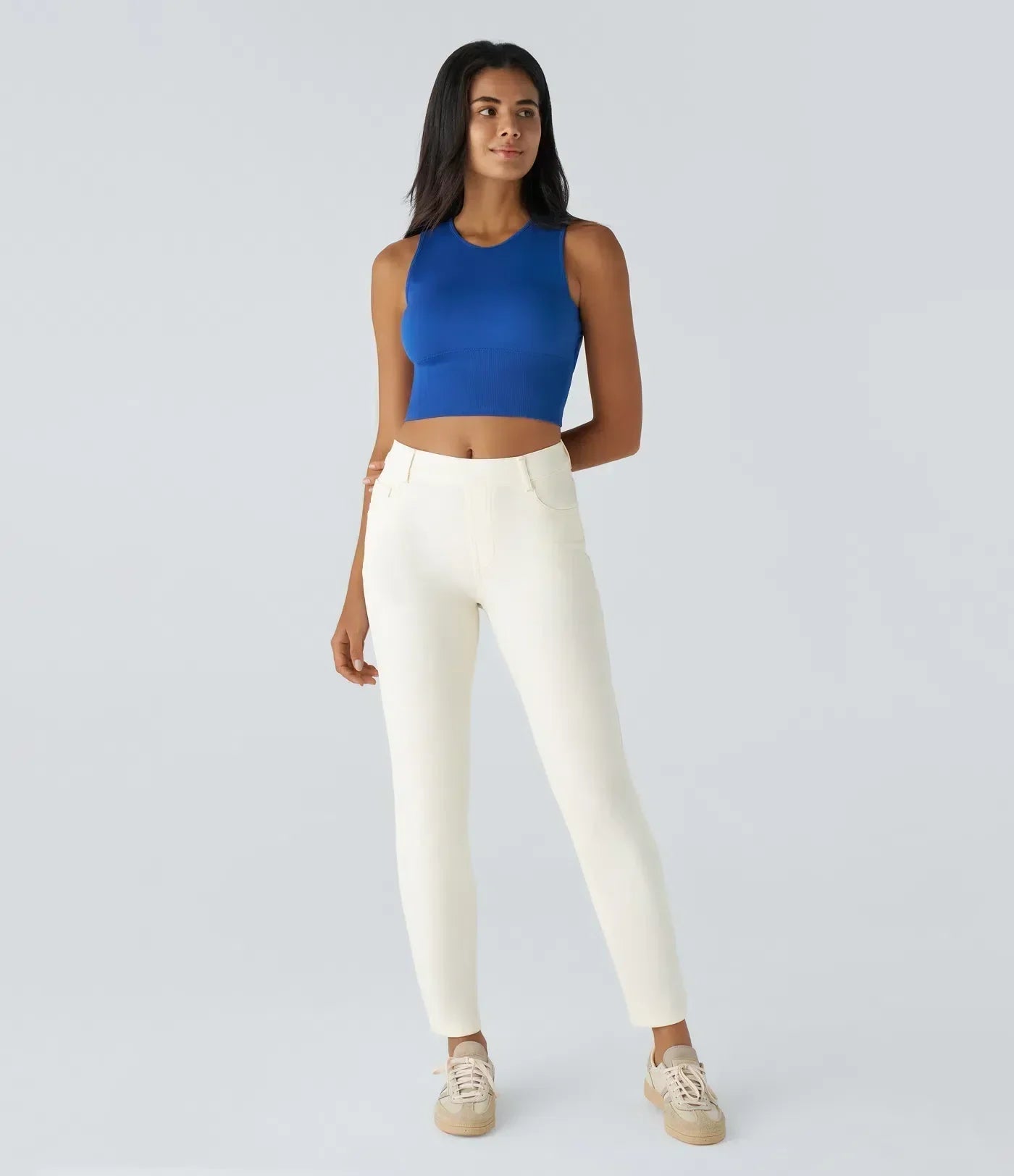 Lotte | Pantaloni elasticizzati e confortevoli a vita alta